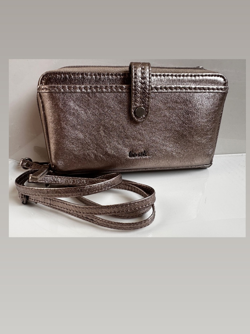 The Sak Pyrite Crossbody Phone Wallet
